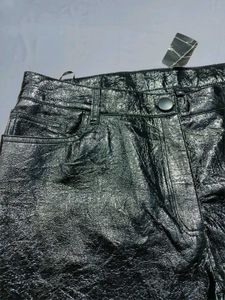 Plus Size Stylish Womens Leather Pants waist 36