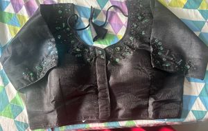 Not Used Embellished Black Blouse
