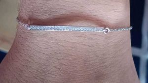 2 Real Silver Bracelets With 925 Hallmark
