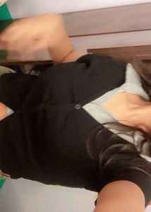 Trending Black Collar Top