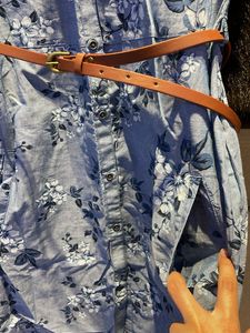 Floral Shirt Dress with Belt