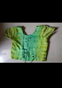 Green Embroidered Blouse