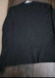 Houndstooth Pattern Pullover Sweater