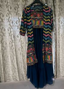 Crop Top Skirt With Jacket