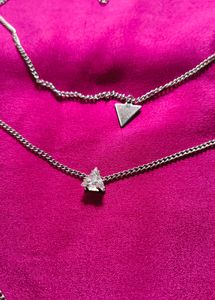 Silver 3 Layered Necklace🤍