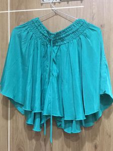 Teal Layered Skirt