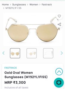 🆕 “Fasttrack” Gold Oval Sunglasses 🕶️
