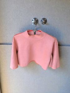 Velvet Cute Pink Crop Top