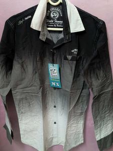 New 2  Blank-white And Red-grey Shirt