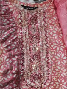 Elegant Pink Kurta Set