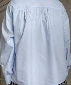 Light Blue Long Sleeve Top