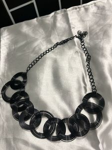 Black Circle Necklace