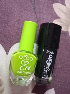 Nail Polish Bundle - Green &amp; Black