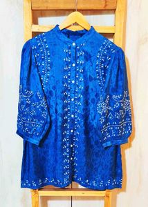 Embroidery Work Long Top Size-40