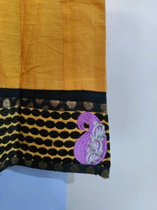 Brown &amp; Black Salwar Suit