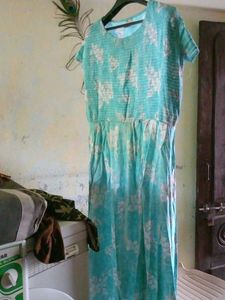 Floral Turquoise Dress