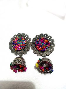 Colorful Jhumka Earrings