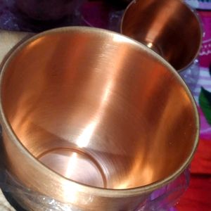 🆕 4 Pieces Copper Glass Set