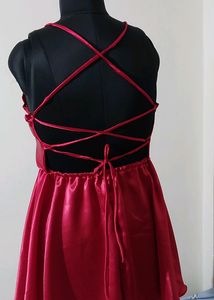 Hot Red Party Dress Size 28 To 39