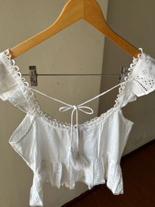 NEW LOOK Broderie White Tops