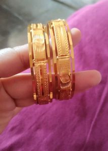 Gold-Plated Bangle Set