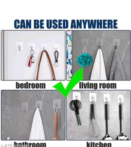 🆕Waterproof StickOnAdhesive Stronger Plastic Hook