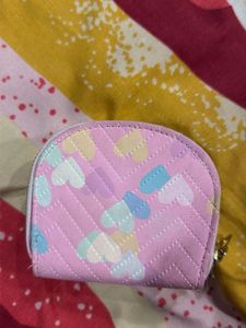 A beautiful hearted printed wallet