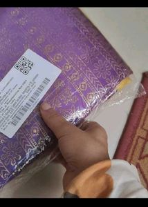 New With Tag Mysore Silk Foil Print Saree