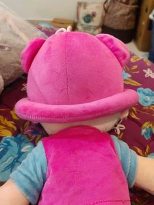 Adorable Plush Doll with Pink Outfit