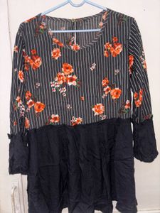Floral Striped Top