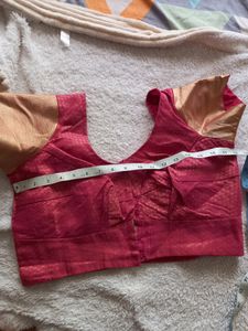 Onion Pink Saree With Blouse