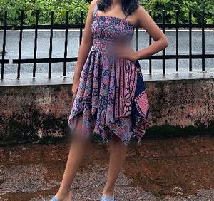 Boho Goa Print Dress