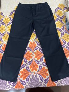 Straight Fit Mid Rise Wrinkle Free Pants