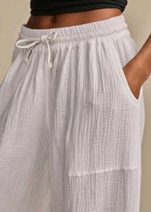 White Wide Leg Pants