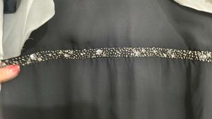 black gown dress forgot brand it&#39;s from myntra