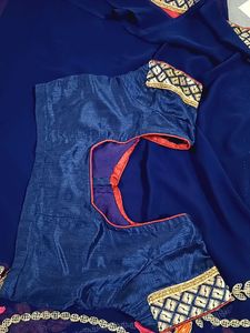 Like New Saree With Blouse 😍