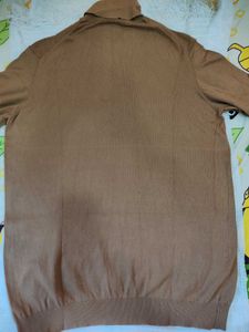 Zara Men Tan Brown Pullover