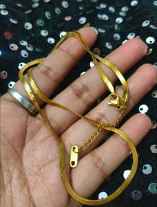 Snake Chain Necklace 18k Gold Plated