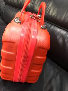 Orange Hard Shell Vanity Case