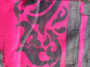 Pink Printed Saree with Blouse