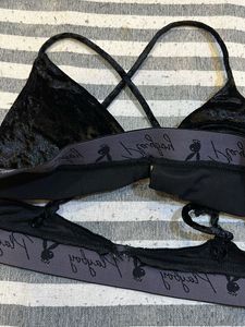Black Velvet Bra
