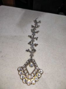 Vintage Inspired Rhinestone Maang Tikka