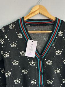 Crown Pattern Cardigan