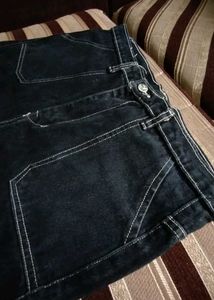 L Size Straight Cargo Jeans