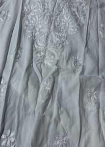 White Chikankari Embroidered Kurta