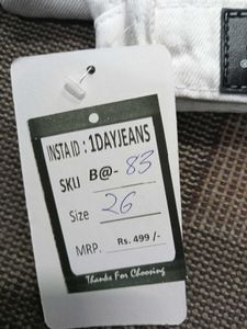 B@83 Size-26 Cargo Jeans