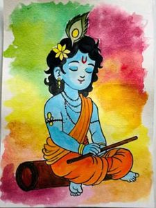 Krishna Art Print