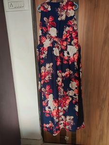 Floral Belted Western Maxi Dress (Women)