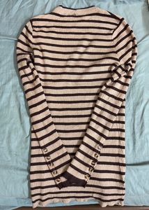 Brown Striped Top