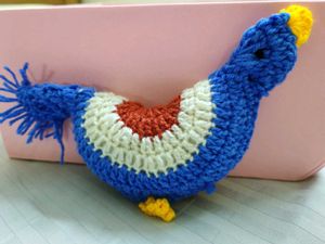 Toy Chicken - Hand Crocheted